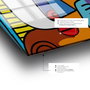 Wallity Cuadro decorativo de vidrio templado Multicolor 70 x 70 cm